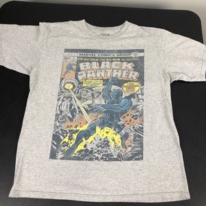 Black Panther on comic book cover T-shirt by Marve